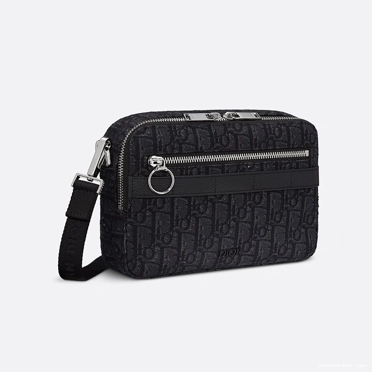 Cheap Messenger Dior Oblique Motif Black Safari Canvas 0803 Luxury